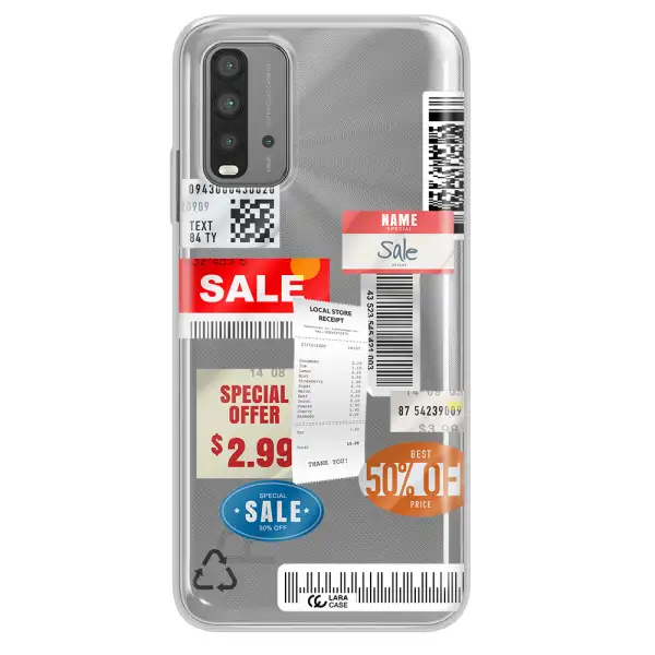 Sale Stickers Xiaomi Redmi 9T Clear TPU Case