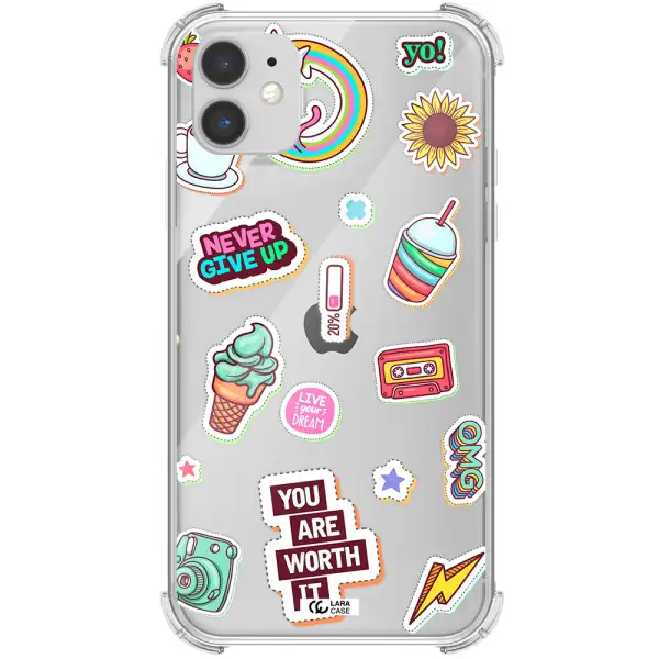 Summer Stickers Apple iPhone 11 Clear PC Case