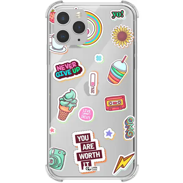 Summer Stickers Apple iPhone 11 pro Clear PC Case