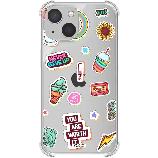 Summer Stickers Apple iPhone 13 Clear PC Case