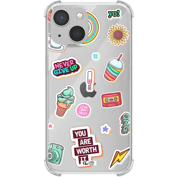 Summer Stickers Apple iPhone 13 mini Clear PC Case