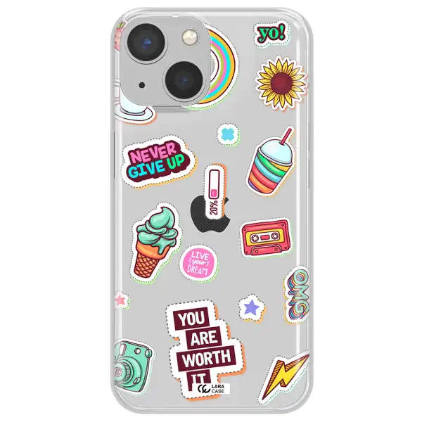 Summer Stickers Apple iPhone 13 mini Clear TPU Case