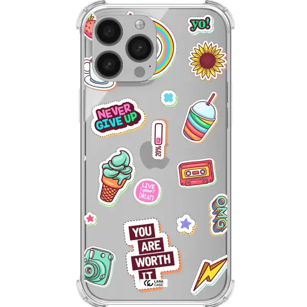 Summer Stickers Apple iPhone 13 Pro Clear PC Case
