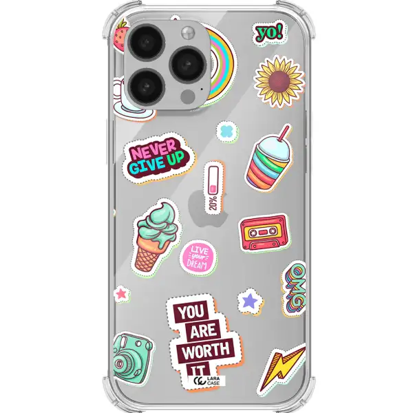 Summer Stickers Apple iPhone 13 Pro Max Clear PC Case