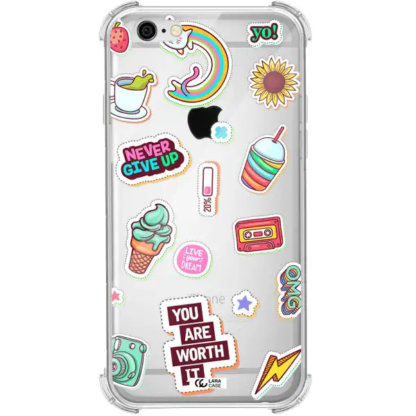 Summer Stickers Apple iPhone 6 Clear PC Case