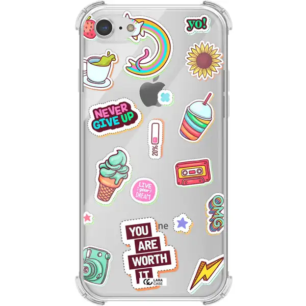 Summer Stickers Apple iPhone 7 Clear PC Case