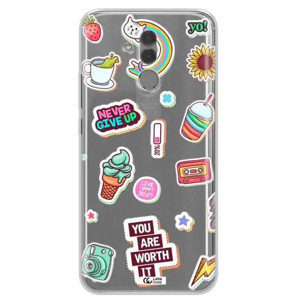 Summer Stickers Huawei Mate 20 Lite Clear TPU Case