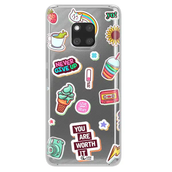 Summer Stickers Huawei Mate 20 Pro Clear TPU Case