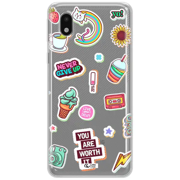 Summer Stickers Samsung A01 Core Clear Tpu Case