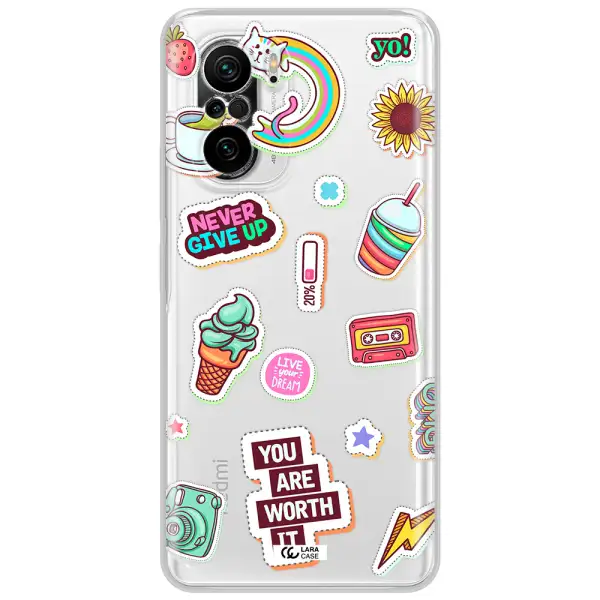 Summer Stickers Xiaomi Poco F3 Clear Tpu Case