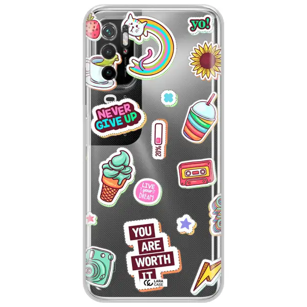 Summer Stickers Xiaomi Poco M3 Pro Clear Tpu Case
