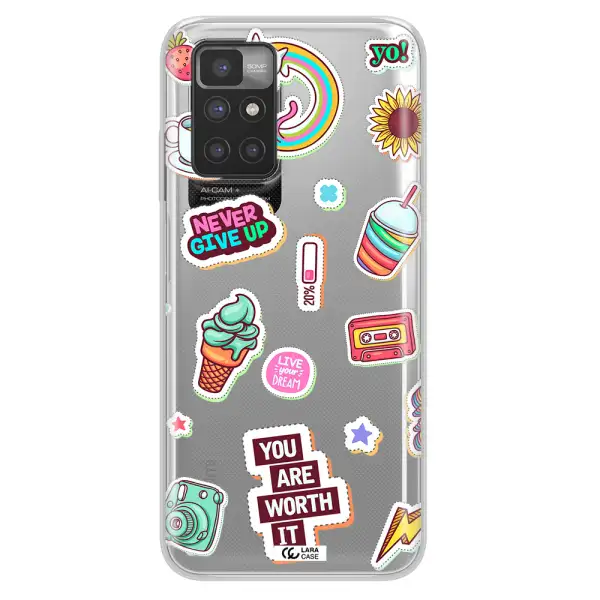Summer Stickers Xiaomi Redmi 10 Clear TPU Case