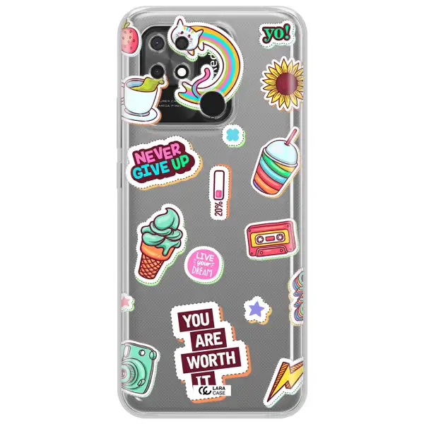 Summer Stickers Xiaomi Redmi 10C Clear TPU Case