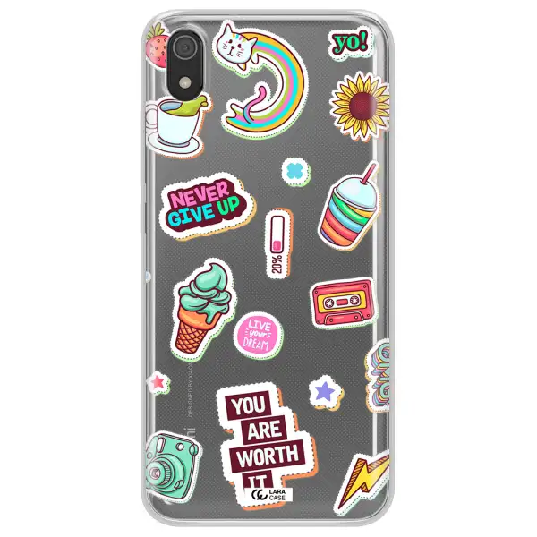 Summer Stickers Xiaomi Redmi 7A Clear TPU Case