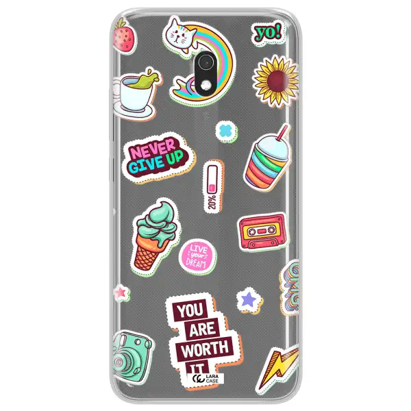 Summer Stickers Xiaomi Redmi 8A Clear TPU Case