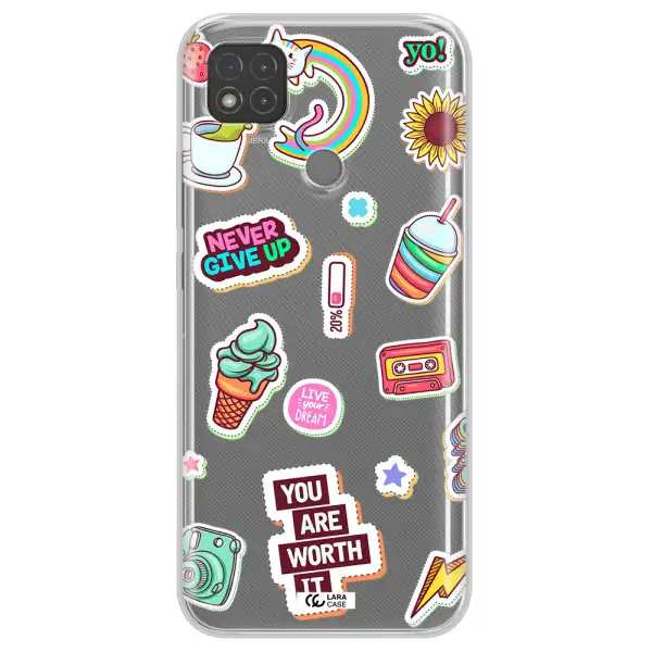 Summer Stickers Xiaomi Redmi 9C Clear TPU Case