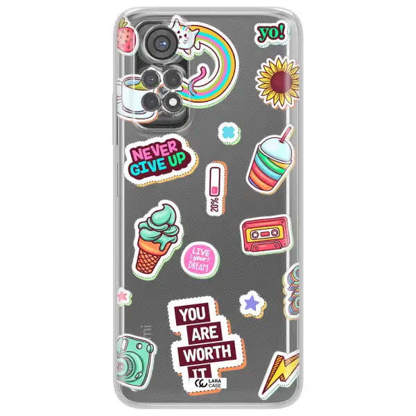 Summer Stickers Xiaomi Redmi Note 11S Clear Tpu Case