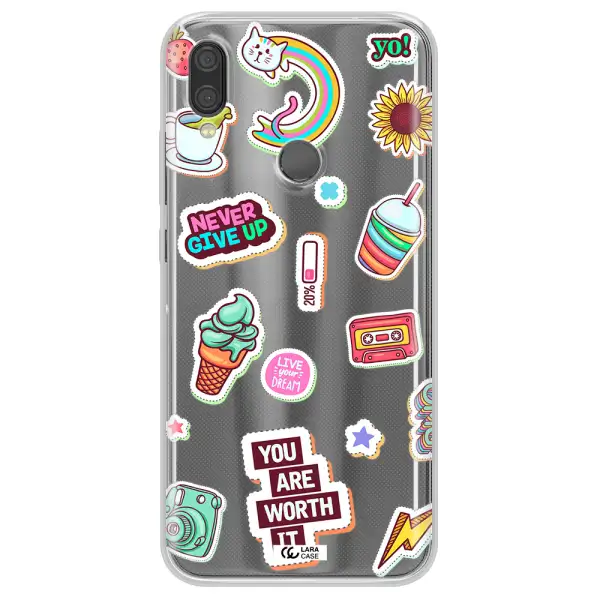 Summer Stickers Xiaomi Redmi Note 7 Clear TPU Case