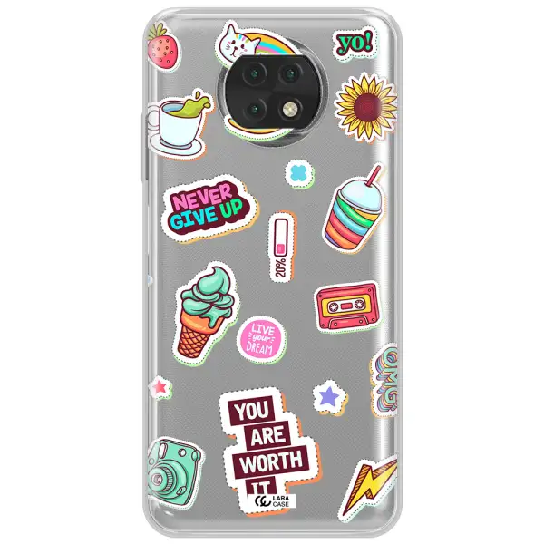 Summer Stickers Xiaomi Redmi Note 9T Clear Tpu Case