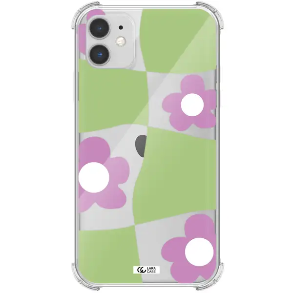 Five Petal Purple Flower Apple iPhone 11 Clear PC Case