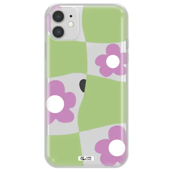 Five Petal Purple Flower Apple iPhone 11 Clear TPU Case