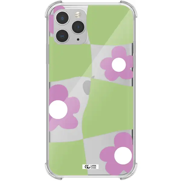 Five Petal Purple Flower Apple iPhone 11 pro Clear PC Case