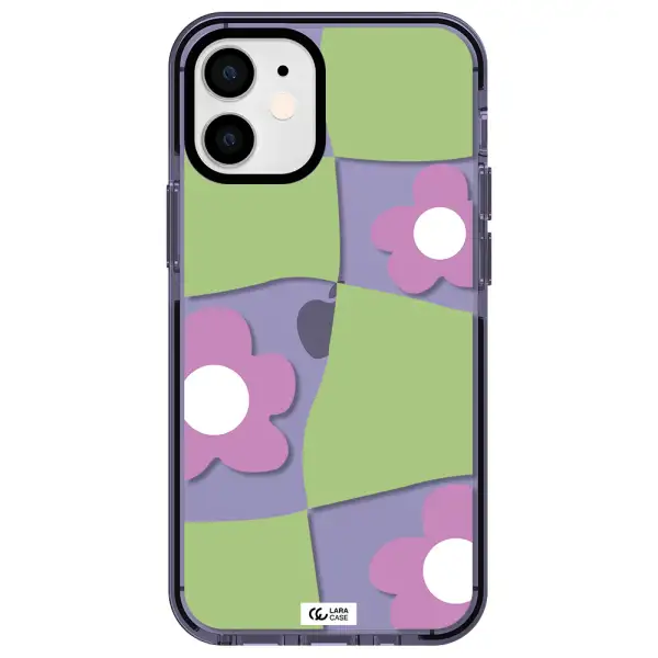 Five Petal Purple Flower Apple iPhone 12 mini impact Lilac Case