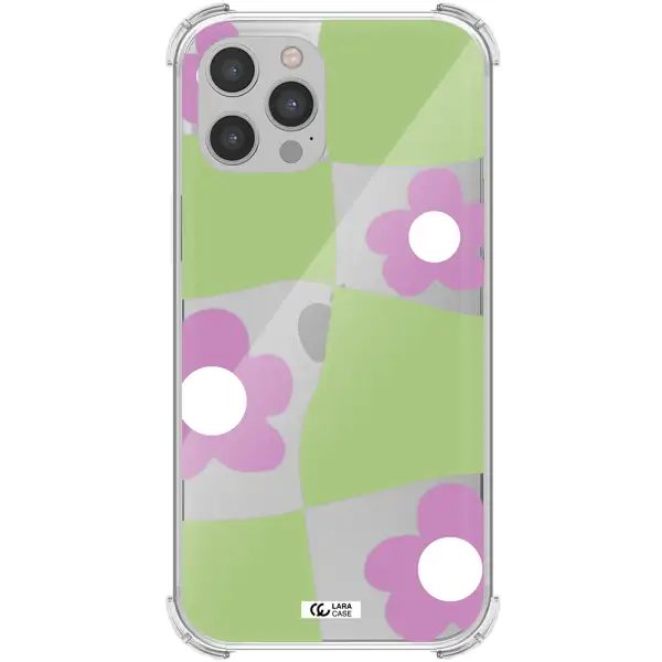 Five Petal Purple Flower Apple iPhone 12 pro max Clear PC Case