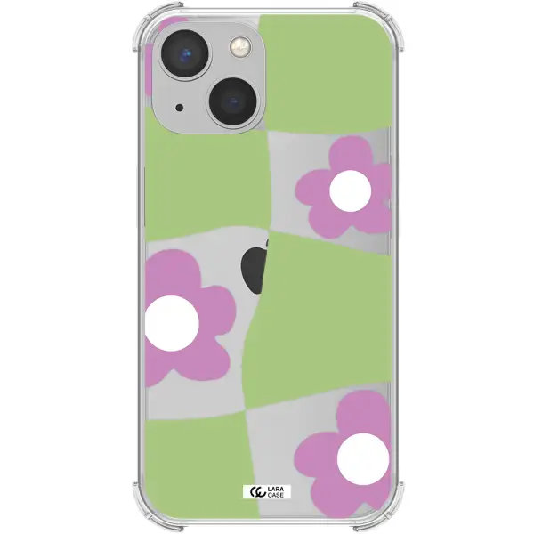 Five Petal Purple Flower Apple iPhone 13 Clear PC Case