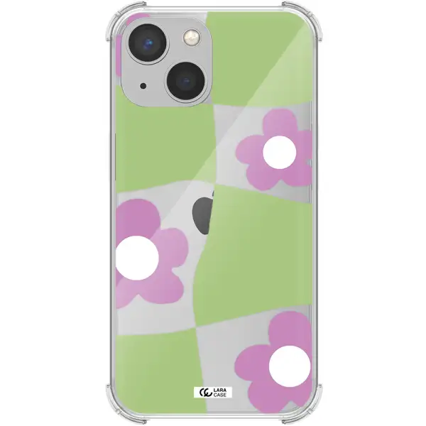 Five Petal Purple Flower Apple iPhone 13 mini Clear PC Case