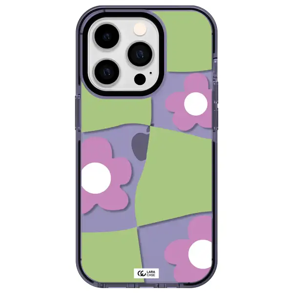 Five Petal Purple Flower Apple iPhone 14 pro impact Lilac Case