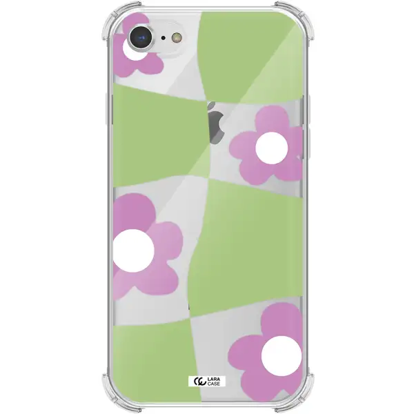 Five Petal Purple Flower Apple iPhone 7 Clear PC Case