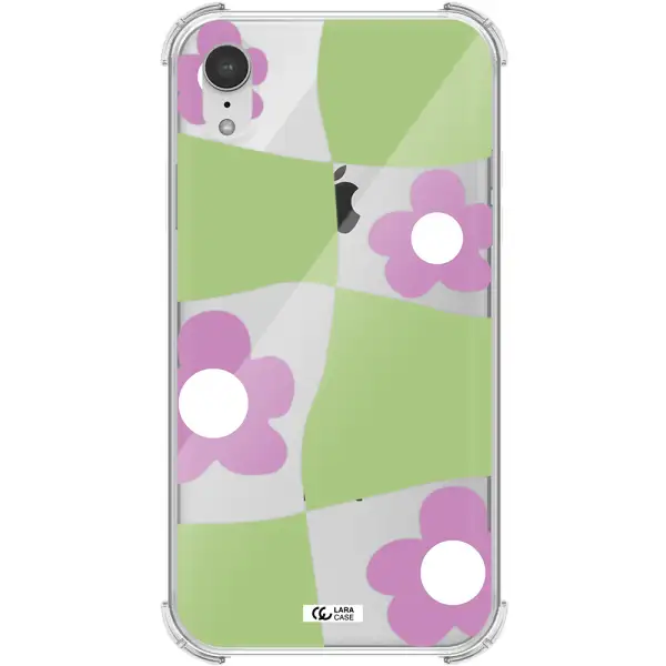 Five Petal Purple Flower Apple iPhone XR Clear PC Case