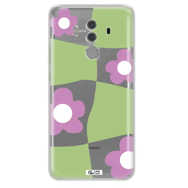 Five Petal Purple Flower Huawei Mate 10 Pro Clear TPU Case