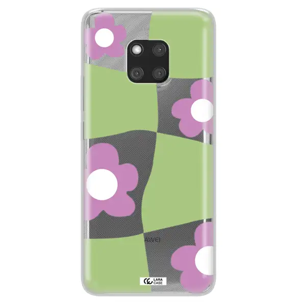Five Petal Purple Flower Huawei Mate 20 Pro Clear TPU Case