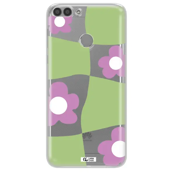Five Petal Purple Flower Huawei P Smart Clear TPU Case