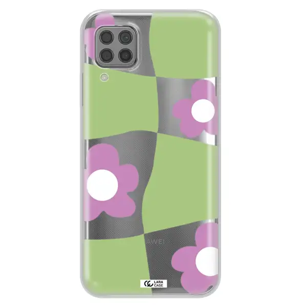 Five Petal Purple Flower Huawei P40 Lite Clear TPU Case