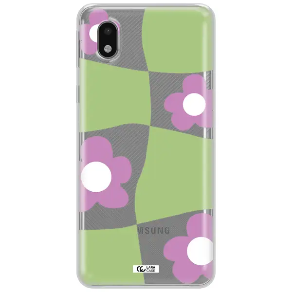 Five Petal Purple Flower Samsung A01 Core Clear Tpu Case