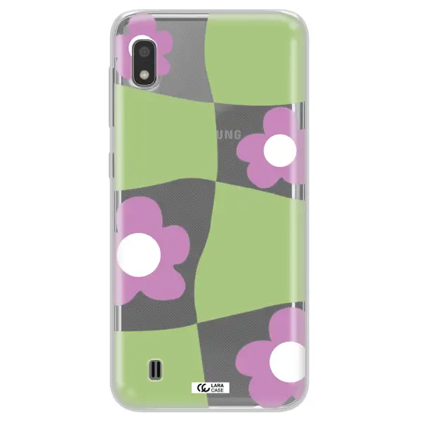 Five Petal Purple Flower Samsung A10 Clear TPU Case