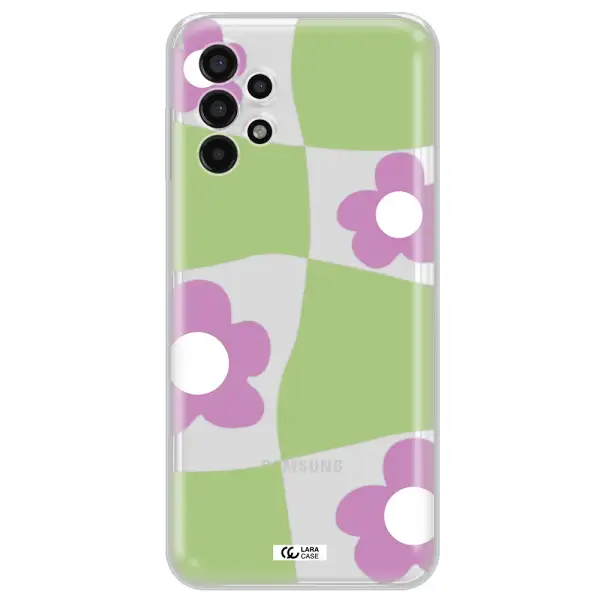 Five Petal Purple Flower Samsung A13 4g Clear TPU Case