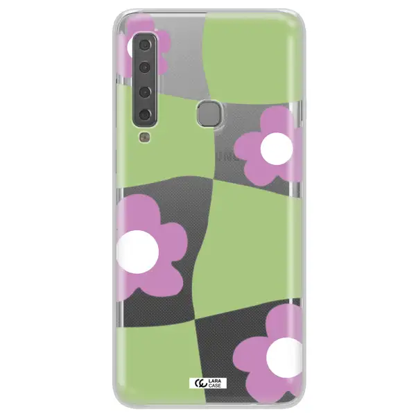 Five Petal Purple Flower Samsung A9 2018 Clear TPU Case