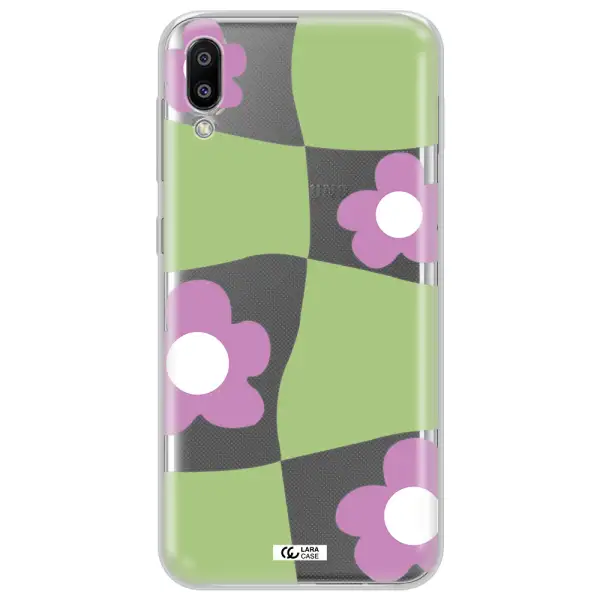 Five Petal Purple Flower Samsung M10 Clear TPU Case