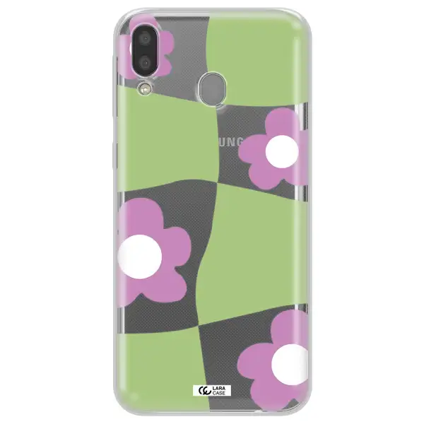Five Petal Purple Flower Samsung M20 Clear TPU Case