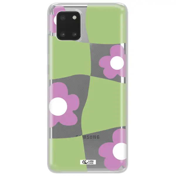 Five Petal Purple Flower Samsung Note 10 Lite Clear TPU Case