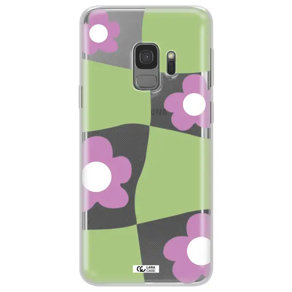 Five Petal Purple Flower Samsung S9 Clear TPU Case