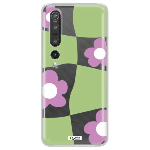 Five Petal Purple Flower Xiaomi Mi 10 Pro Clear TPU Case