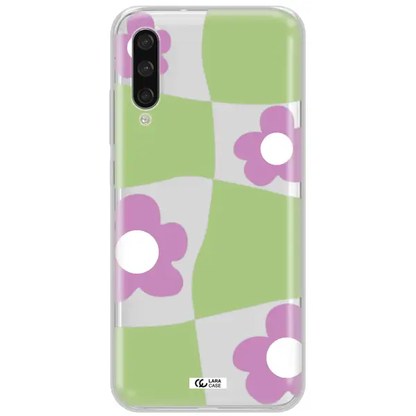 Five Petal Purple Flower Xiaomi Mi A3 Clear Tpu Case