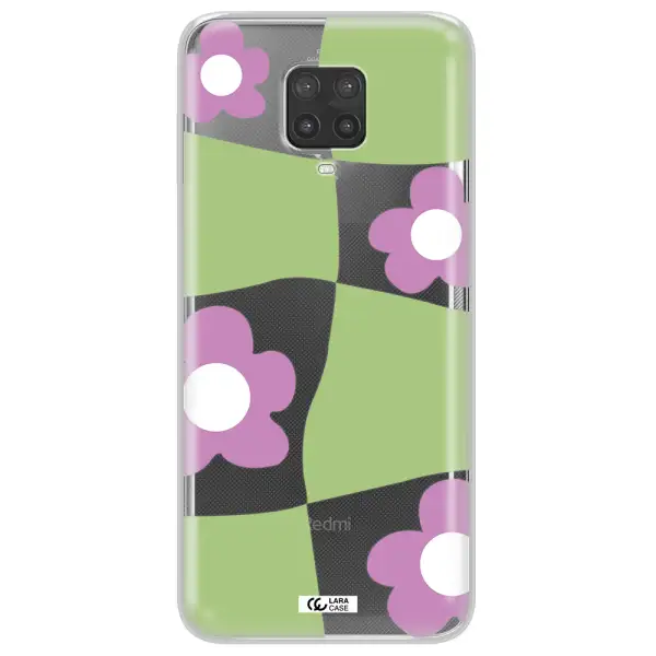 Five Petal Purple Flower Xiaomi Note 9 Pro Clear TPU Case