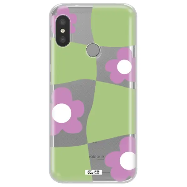 Five Petal Purple Flower Xiaomi Redmi 6 Pro Clear TPU Case