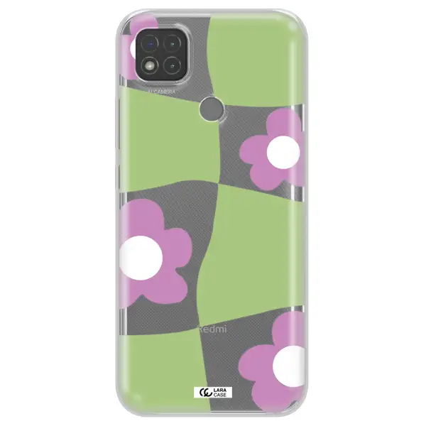 Five Petal Purple Flower Xiaomi Redmi 9C Clear TPU Case